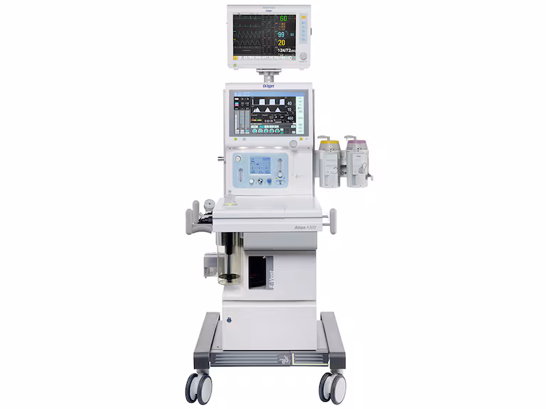 Dräger Atlan A300 XL — Electric piston ventilation tech for full perioperative lung protection
