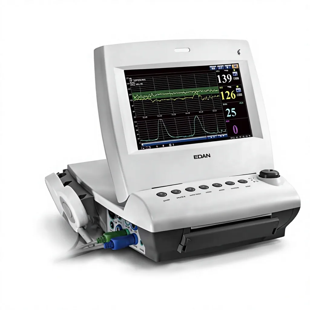 Edan F6 Fetal Monitor — Foldable HD screen, twin fetal heart detection, 60-hour waveform storage