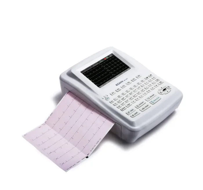 Edan SE-1201 12-lead ECG — Portable anti-interference design, built-in case storage & data transmission
