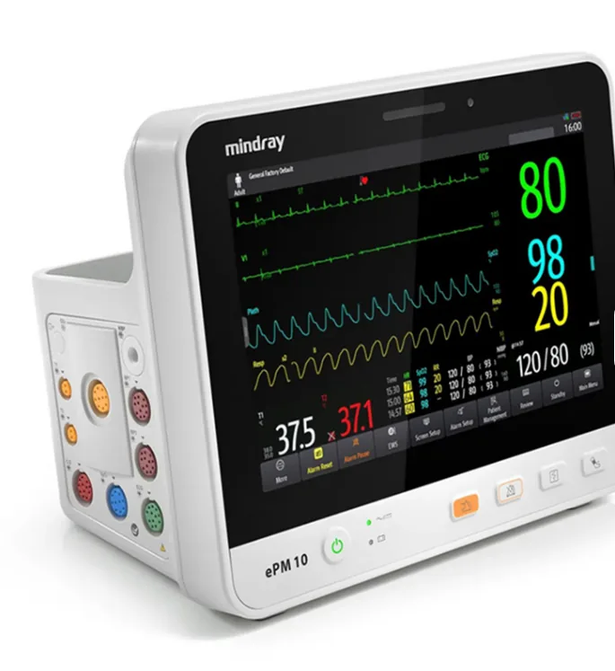Mindray ePM 12 — Equipped with standard capacitive touch screen and convenient gesture operation