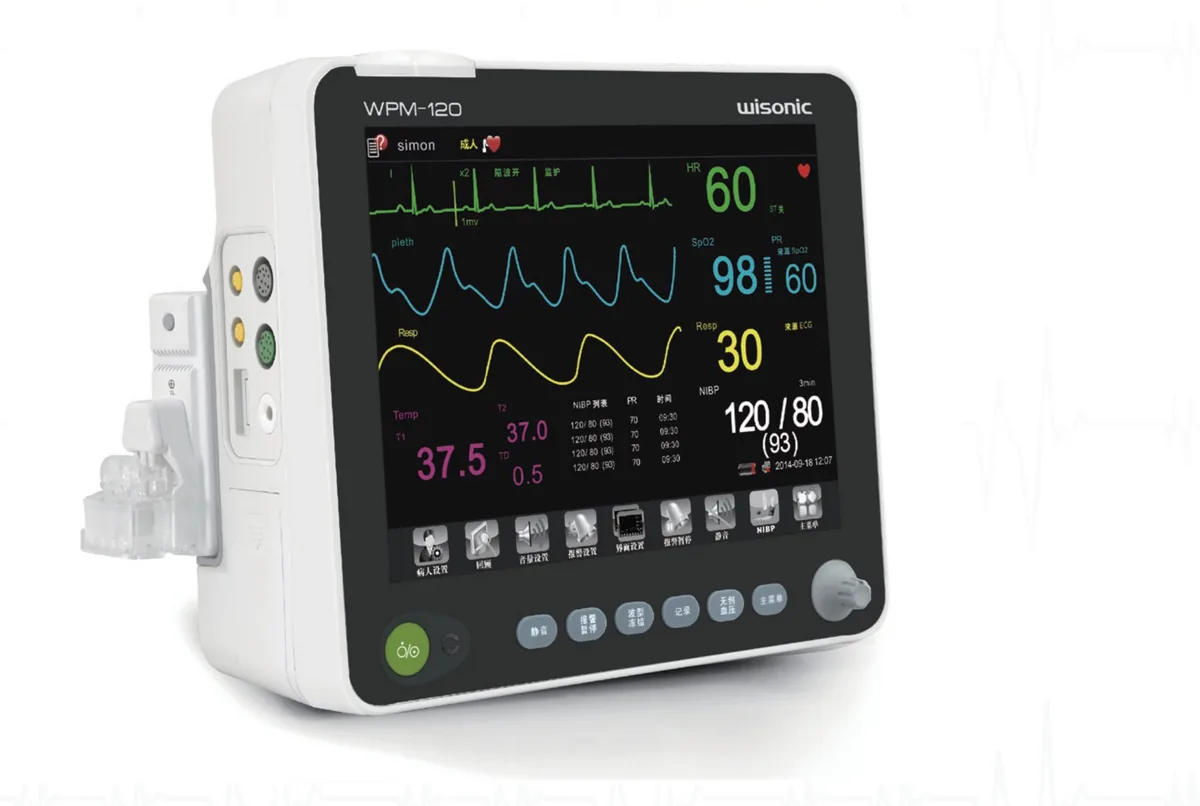 Wisonic WPM-120 — 6h Long Battery Portable Patient Monitor
